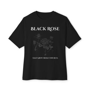 Black Rose From Concrete Tee