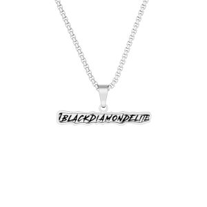Custom Photo Name Bar Pendant Necklace